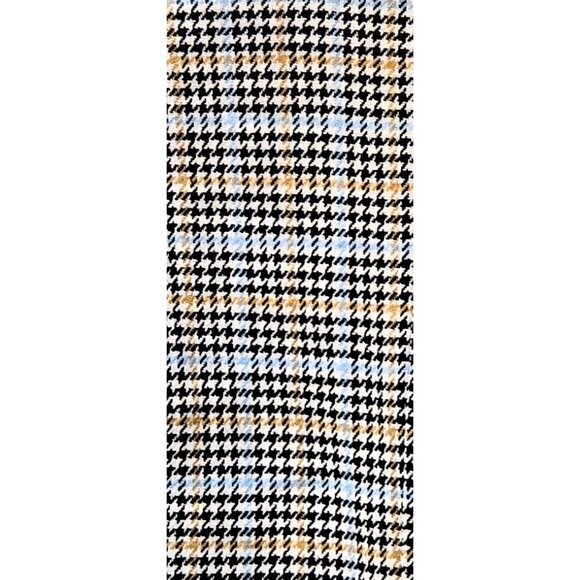 A New Day Black Blue Gold Houndstooth Wool Blend Blazer Jacket Overcoat -- Sz XS - Picture 7 of 10